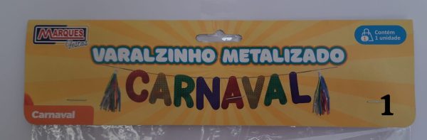 Faixa carnaval metalizada c/fitas10 - Image 3