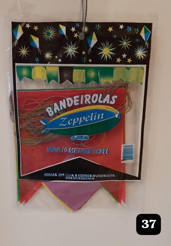 Bandeirinha papel de seda 10 m