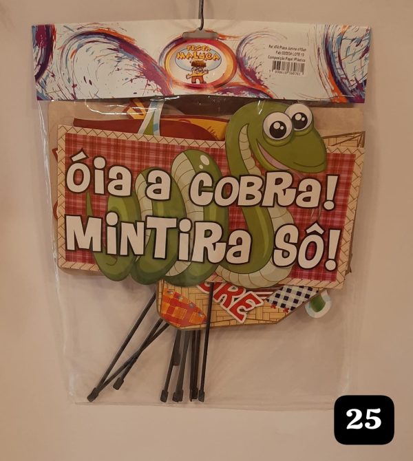 Placa junina c/ 10